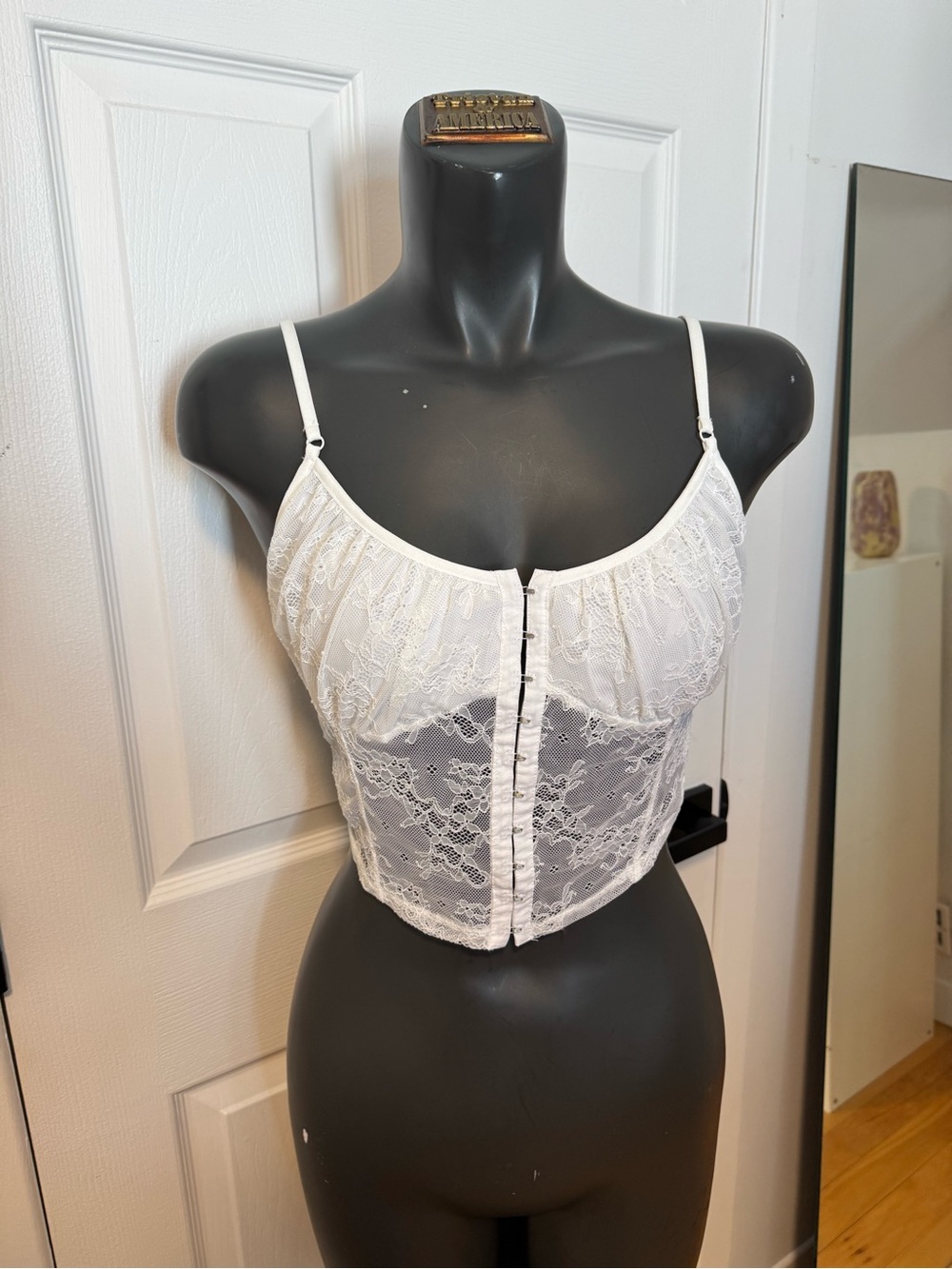 White Lace Bustier Top - Women's Intimates